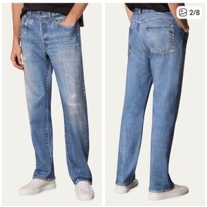 Rag & Bone NWOT Men’s Miramar Denim Straight Leg Jeans Sweatpants Distressed 32